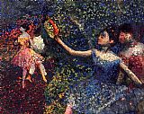 Edgar Degas Canvas Paintings - Dancer and Tambourine